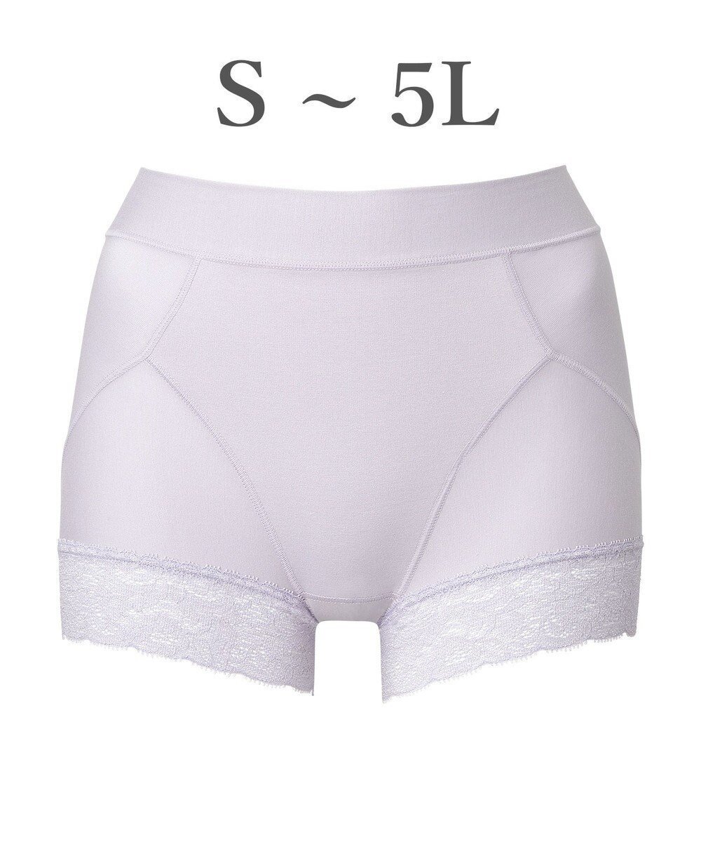 【ブラデリス ニューヨーク/BRADELIS New York】の【BRADELIS NewYork peace】すっぽりフィット綿混一分丈ショーツ25 深め 伸縮性抜群 ボーイレッグ インテリア・キッズ・メンズ・レディースファッション・服の通販 founy(ファニー) 　ファッション　Fashion　レディースファッション　Fashion for Women　アンダー　Underwear Essentials　シェイプ　Shape, Slim Fit　ショーツ　Shorts, Short Pants　ストレッチ　Stretch, Stretchy Fabric　スーピマ　Supima, Premium Cotton　タンブラー　Tumbler, Travel Mug　フィット　Fit, Slim Fit　プリント　Print, Printed Pattern　ボタニカル　Botanical, Floral Pattern　ランジェリー　Lingerie, Intimate Wear　リーフ　Leaf, Botanical Leaf　レース　Lace, Lace Fabric　おすすめ　Recommended / Our Picks　ラベンダーグレー|ID: prp329100004784853 ipo3291000000034735921