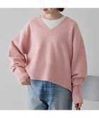 【アメリカンホリック/AMERICAN HOLIC】のワイドリブVネックプルオーバー Pink|ID: prp329100004784862 ipo3291000000034735970