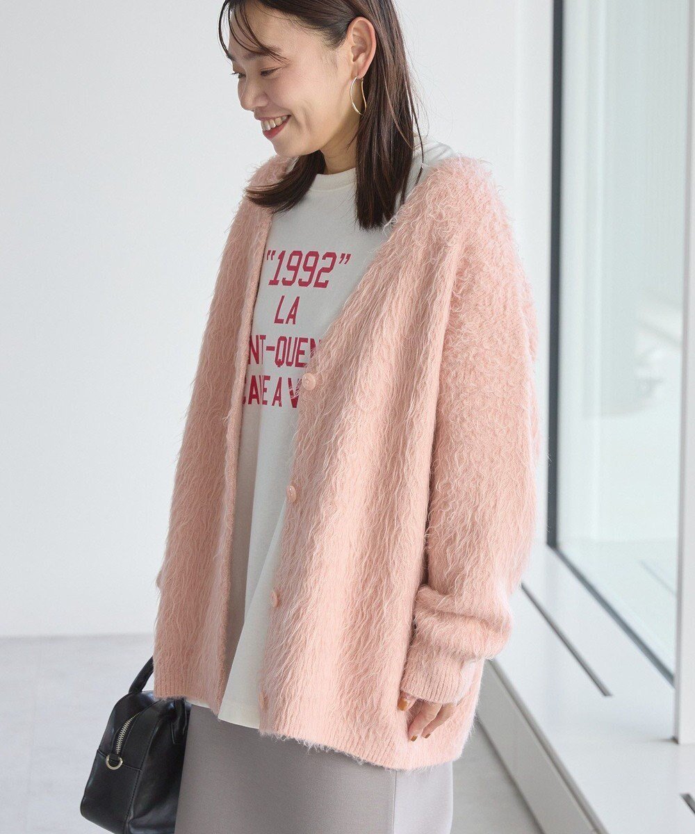 【アメリカンホリック/AMERICAN HOLIC】のカールシャギーカーディガン インテリア・キッズ・メンズ・レディースファッション・服の通販 founy(ファニー) ファッション Fashion レディースファッション Fashion for Women トップス・カットソー Cut & Sew Tops カーディガン・羽織り Layered Style Cardigans おすすめ Recommended / Our Picks カーディガン Cardigan, Knitwear ポケット Pocket, Pocket Detail マーメイド Mermaid, Fishtail Silhouette A/W・秋冬 Autumn/Winter Peach|ID: prp329100004784865 ipo3291000000034735988