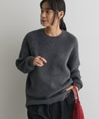 【クラフトスタンダードブティック/CRAFT STANDARD BOUTIQUE】のファーライクニットチュニック Dark Gray|ID: prp329100004784872 ipo3291000000034736021