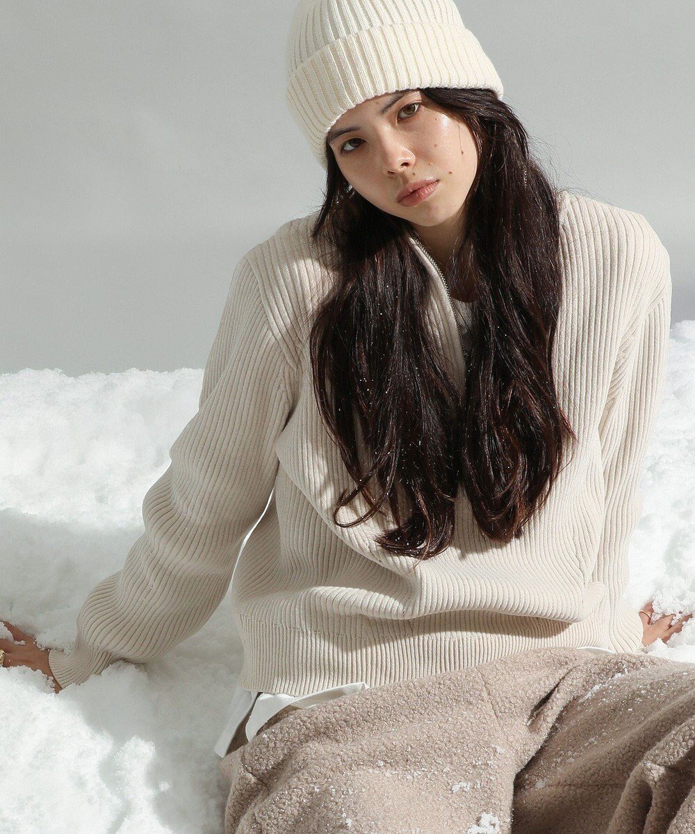 【クラフトスタンダードブティック/CRAFT STANDARD BOUTIQUE】のミニモールハーフジップニットプルオーバー 人気、トレンドファッション・服の通販 founy(ファニー) 　ファッション　Fashion　レディースファッション　Fashion for Women　トップス・カットソー　Cut & Sew Tops　ニット　Knit Tops & Sweaters　カジュアルプルオーバー・ニットトップス　Pullovers & Knit Tops / Casual Pullovers　軽量　Lightweight, Ultra Light　シンプル　Simple, Minimal　ジップ　Zip, Zipper　スタンド　Stand Collar, Upright Stand　セーター　Sweater, Knitwear　定番　Standard, Basic Item　なめらか　Smooth, Silky Texture　バランス　Balance, Style Balance　ポケット　Pocket, Pocket Detail　ロング　Long, Long-Length　ワイド　Wide, Wide Fit　冬　Winter / This Winter　A/W・秋冬　Autumn/Winter　おすすめ　Recommended / Our Picks　エレガント 上品　Elegant　 other-1|ID: prp329100004784873 ipo3291000000034736027