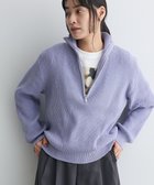 【クラフトスタンダードブティック/CRAFT STANDARD BOUTIQUE】のミニモールハーフジップニットプルオーバー Grayish Blue|ID: prp329100004784873 ipo3291000000034736030