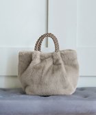 【ティアクラッセ/Tiaclasse】の三つ編みハンドルファーバッグ ベージュ|ID: prp329100004784886 ipo3291000000035697608