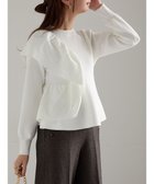 【テチチ/Te chichi】のアシンメトリーフリルニット《2025winter catalog item》 オフホワイト|ID: prp329100004784890 ipo3291000000034736091