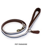 【ペットパラダイス/PET PARADISE / GOODS】のペットパラダイス ネイビー ライン入り リード SS～S 小型犬 ホワイト×ネイビー|ID: prp329100004787050 ipo3291000000034745403