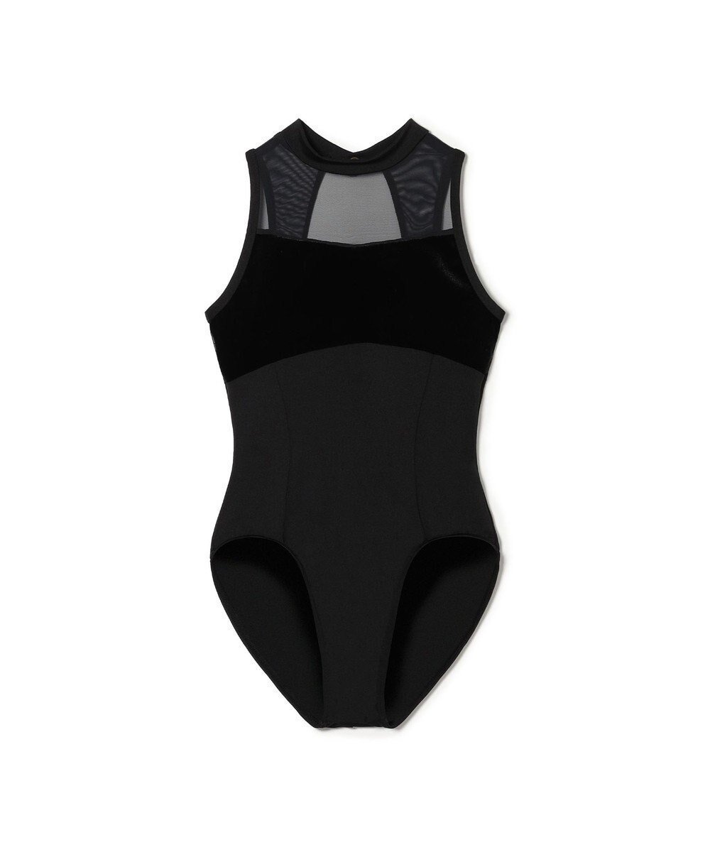 【チャコット/Chacott / KIDS】のハイネックレオタード インテリア・キッズ・メンズ・レディースファッション・服の通販 founy(ファニー) 　ファッション　Fashion　キッズファッション　Fashion for Kids　おすすめ　Recommended / Our Picks　カッティング　Cutting Detail　クール　Cool, Chic　ストレッチ　Stretch, Stretchy Fabric　デコルテ　Décolleté, Neckline　ハイネック　High Neck, Mock Neck　ベロア　Velour, Soft Velvet　ブラック|ID: prp329100004787056 ipo3291000000034745425