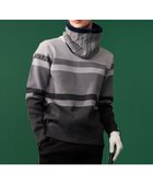 【23区 ゴルフ/23区GOLF / MEN】の【MEN】【洗える】カラーブロック 裏付き ニット ライトグレー系1|ID: prp329100004787076 ipo3291000000034745506