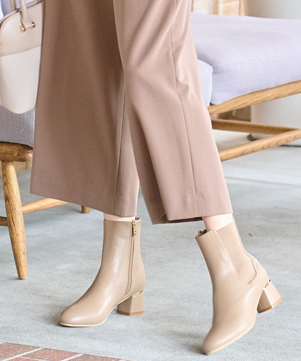 【エニィ スィス/any SiS】の【23.0~24.5cm】メタルラインサイドゴア ブーツ インテリア・キッズ・メンズ・レディースファッション・服の通販 founy(ファニー) 　ファッション　Fashion　レディースファッション　Fashion for Women　トレンド　Trend, Trending Now　フェミニン　Feminine, Girly　メタル　Metal, Metal Parts　エレガント 上品　Elegant　A/W・秋冬　Autumn/Winter　モカ|ID: prp329100004787082 ipo3291000000034745582