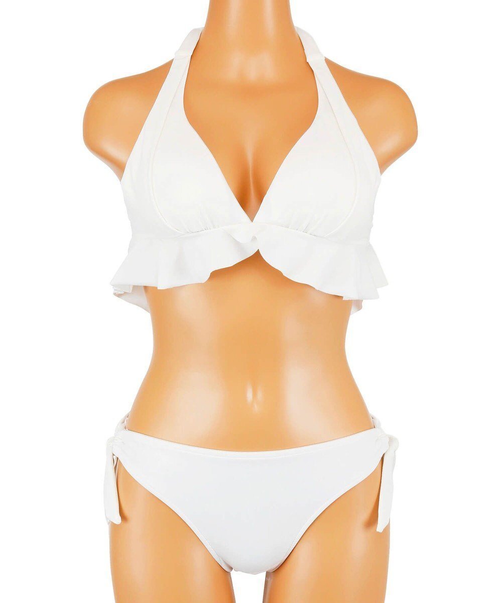 【三愛水着楽園/San-ai Resort】の【SALE】ナチュラルだけどしっかり盛れる【ナチュラルアップブラ】Solidノンワイヤービキニ 7M・9M 人気、トレンドファッション・服の通販 founy(ファニー) 　ファッション　Fashion　レディースファッション　Fashion for Women　水着　Swimwear　レディース水着・ビーチウェア　Swimwear & Beachwear　おすすめ　Recommended / Our Picks　アンダー　Underwear Essentials　ショーツ　Shorts, Short Pants　トレンド　Trend, Trending Now　ビキニ　Bikini, Two-Piece Swimsuit　フェミニン　Feminine, Girly　フリル　Frill, Ruffle　リボン　Ribbon, Bow　ワイヤー　Wire, Wired Bra　夏　Summer　S/S・春夏　SS, Spring/Summer, Warm Season　水着　Swimsuit, Swimwear　A/W・秋冬　Autumn/Winter　 other-1|ID: prp329100004787084 ipo3291000000035618516