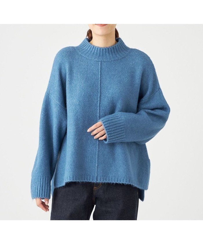 【シェアパーク/SHARE PARK】のスフレヤーンモックネックニット インテリア・キッズ・メンズ・レディースファッション・服の通販 founy(ファニー) https://founy.com/ ファッション Fashion レディースファッション Fashion for Women トップス・カットソー Cut & Sew Tops ニット Knit Tops & Sweaters スリット Slit, Slit Detail セーター Sweater, Knitwear フロント Front, Front Design リラックス Relax, Relaxed Fit A/W・秋冬 Autumn/Winter 再入荷 Restock / Back in Stock |ID: prp329100004787085 ipo3291000000034745604