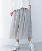 【組曲/KUMIKYOKU】の【春の新色追加】ギャザーライトデシン パンツ アイボリー系9(アイボリー×ブルーストライプ)|ID: prp329100004787086 ipo3291000000034745610