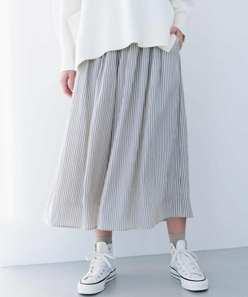 【組曲/KUMIKYOKU】の【春の新色追加】ギャザーライトデシン パンツ インテリア・キッズ・メンズ・レディースファッション・服の通販 founy(ファニー) ファッション Fashion レディースファッション Fashion for Women パンツ Pants & Trousers 春 Spring カットソー Cut and Sewn Top ギャザー Gathered, Ruffled コンパクト Compact, Small Size チェック Check, Plaid, Tartan 定番 Standard, Basic Item 人気 Popular, Best Seller ビンテージ Vintage, Retro Style ポケット Pocket, Pocket Detail A/W・秋冬 Autumn/Winter S/S・春夏 SS, Spring/Summer, Warm Season お家時間・ステイホーム Stay Home / At Home 夏 Summer 旅行 Travel ビジネス 仕事 通勤 Business / Work / Commuting アイボリー系9(アイボリー×ブルーストライプ)|ID: prp329100004787086 ipo3291000000034745610