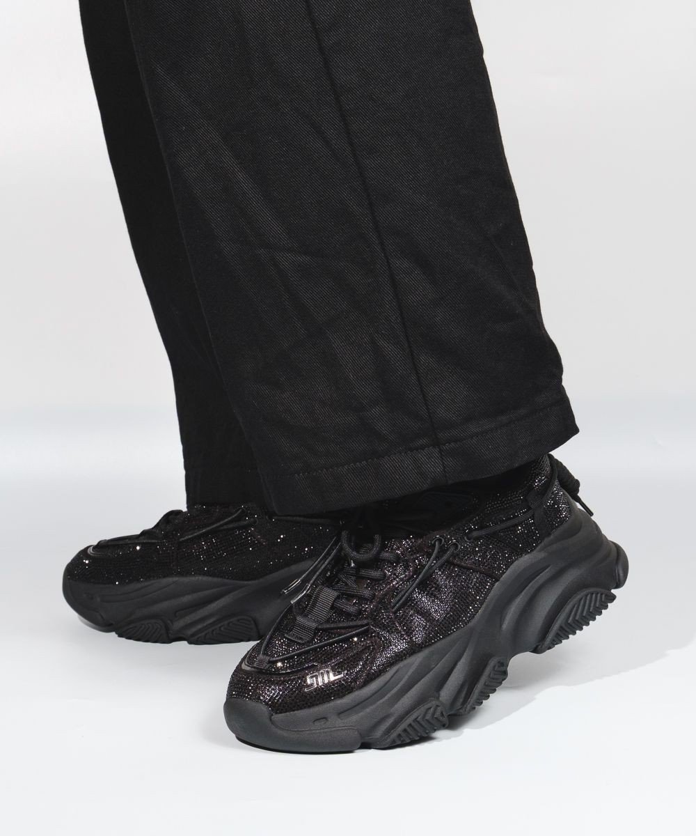 【スティーブマデン/STEVE MADDEN】のVAULT 2R ボリュームソール ラインストーンスニーカー インテリア・キッズ・メンズ・レディースファッション・服の通販 founy(ファニー) ファッション Fashion レディースファッション Fashion for Women 厚底 Platform Shoes シューズ Shoes, Footwear ストーン Stone, Gem-Like スニーカー Sneakers, Trainers フォルム Silhouette, Form A/W・秋冬 Autumn/Winter ブラック|ID: prp329100004787090 ipo3291000000035549488