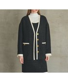 【グレース コンチネンタル/GRACE CONTINENTAL】のツイードトリミングジャケット ブラック|ID: prp329100004787092 ipo3291000000034745637