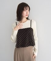 【イェッカ ヴェッカ/YECCA VECCA】のグリッタードットベロアオーバーキャミ 人気、トレンドファッション・服の通販 founy(ファニー) ファッション Fashion レディースファッション Fashion for Women トップス・カットソー Cut & Sew Tops キャミソール&ノースリーブ Camisoles & Sleeveless Tops ベロアトップス Velour Tops / Velvet-Look Items おすすめ Recommended / Our Picks キャミソール Camisole, Spaghetti Strap Top セットアップ Set-Up, Coordinated Outfit フォルム Silhouette, Form ベロア Velour, Soft Velvet ホリデーシーズン Holiday Season ポケット Pocket, Pocket Detail リボン Ribbon, Bow A/W・秋冬 Autumn/Winter |ID:prp329100004787096