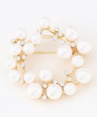 【エニー/ANY】のサークルパールブローチ ゴールド|ID: prp329100004787100 ipo3291000000034745661