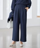 【エニー/ANY】のイージーケアライトストレッチワイドパンツ ネイビー|ID: prp329100004787107 ipo3291000000034745683