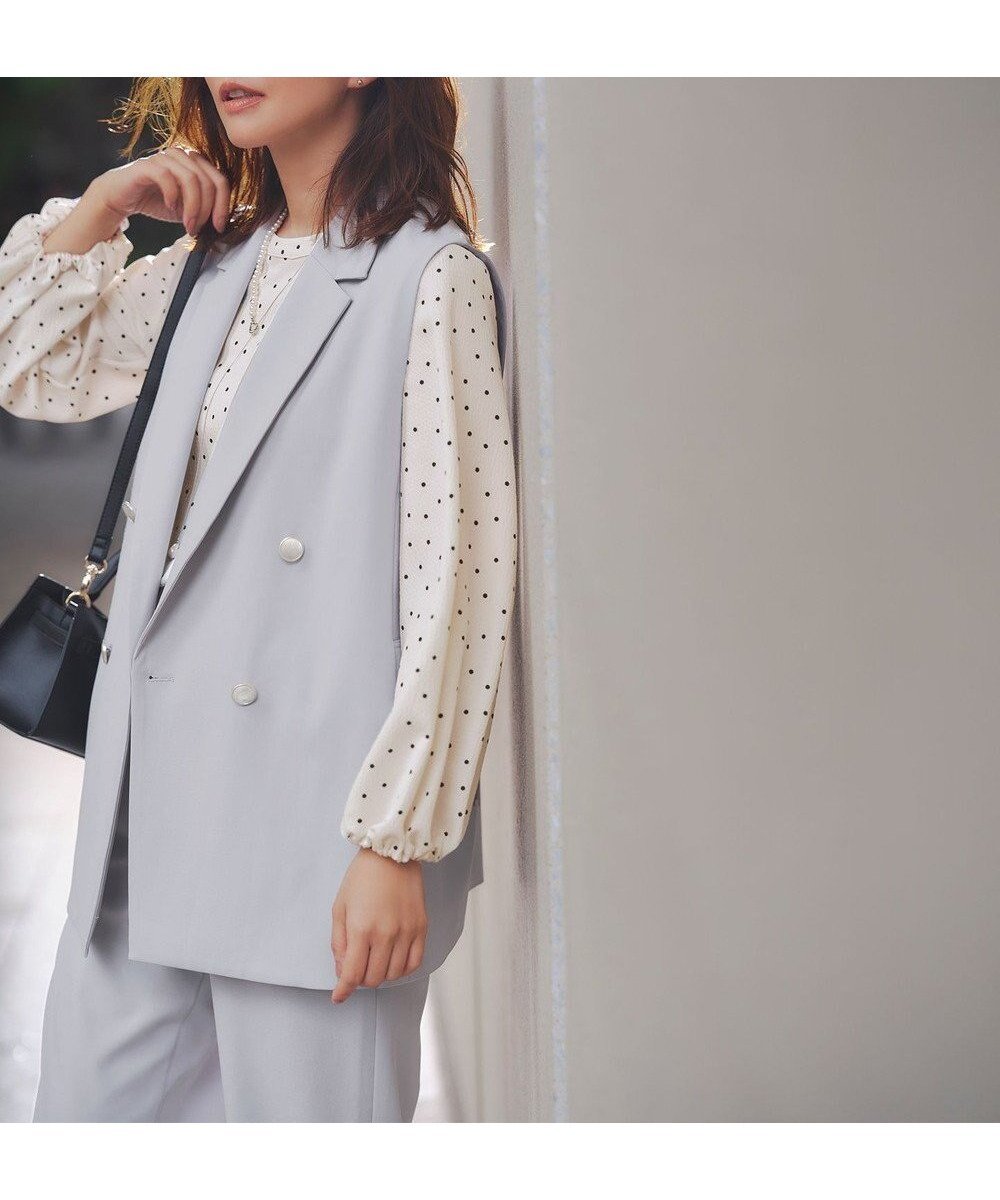 【エニー/ANY】のイージーケアライトストレッチジレ 人気、トレンドファッション・服の通販 founy(ファニー) 　ファッション　Fashion　レディースファッション　Fashion for Women　アウター　Coat / Outerwear Collection　トップス・カットソー　Cut & Sew Tops　ベスト&ジレ / 重ね着スタイル　Vests & Gilets　春　Spring　ストレッチ　Stretch, Stretchy Fabric　セットアップ　Set-Up, Coordinated Outfit　トレンド　Trend, Trending Now　ベスト　Vest, Waistcoat　ミドル　Middle Length, Mid Height　S/S・春夏　SS, Spring/Summer, Warm Season　夏　Summer　セレモニー　Ceremony　 other-1|ID: prp329100004787108 ipo3291000000034922699