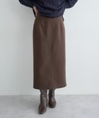 【イェッカ ヴェッカ/YECCA VECCA】のメルトンナロースカート Brown|ID: prp329100004787118 ipo3291000000034745719