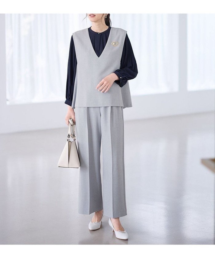 【エニー/ANY】の【2SET】ハンサムジレ×ワイドパンツセット インテリア・キッズ・メンズ・レディースファッション・服の通販 founy(ファニー) https://founy.com/ ファッション Fashion レディースファッション Fashion for Women アウター Coat / Outerwear Collection セットアップ Matching Sets レディースパンツ・ボトムス Pants & Trousers / Bottoms インナー Innerwear 春 Spring 洗える Machine Washable ストレッチ Stretch, Stretchy Fabric セットアップ Set-Up, Coordinated Outfit センター Center, Center Line ミックス Mix, Mixed Style ワイド Wide, Wide Fit S/S・春夏 SS, Spring/Summer, Warm Season おすすめ Recommended / Our Picks 夏 Summer エレガント 上品 Elegant セレモニー Ceremony |ID: prp329100004787119 ipo3291000000034745720