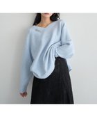 【イェッカ ヴェッカ/YECCA VECCA】のVネックルーズニット Sax|ID: prp329100004787122 ipo3291000000034745731