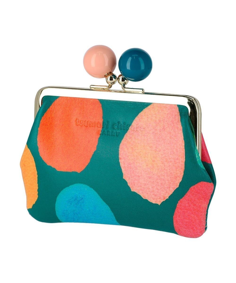 【ツモリチサト キャリー/tsumori chisato CARRY】のカラフルズームドット がま口 小銭入れ インテリア・キッズ・メンズ・レディースファッション・服の通販 founy(ファニー) 　ファッション　Fashion　レディースファッション　Fashion for Women　ミニ財布・二つ折り財布　Wallets & Card Cases　ドット　Polka Dot, Dot Pattern　フォルム　Silhouette, Form　財布　Wallet, Purse　グリーン|ID: prp329100004787128 ipo3291000000034745756