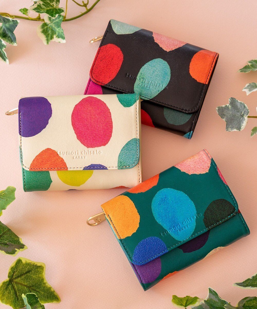 【ツモリチサト キャリー/tsumori chisato CARRY】のカラフルズームドット 2つ折り財布 ミニ財布 人気、トレンドファッション・服の通販 founy(ファニー) 　ファッション　Fashion　レディースファッション　Fashion for Women　ミニ財布・二つ折り財布　Wallets & Card Cases　コンパクト　Compact, Small Size　ドット　Polka Dot, Dot Pattern　財布　Wallet, Purse　 other-1|ID: prp329100004787130 ipo3291000000034745760