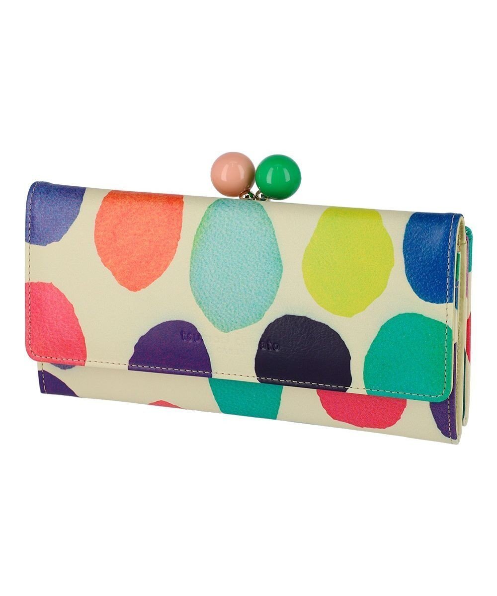 【ツモリチサト キャリー/tsumori chisato CARRY】のカラフルズームドット がま口 長財布 インテリア・キッズ・メンズ・レディースファッション・服の通販 founy(ファニー) 　ファッション　Fashion　レディースファッション　Fashion for Women　ミニ財布・二つ折り財布　Wallets & Card Cases　ドット　Polka Dot, Dot Pattern　財布　Wallet, Purse　ホワイト|ID: prp329100004787134 ipo3291000000034745788