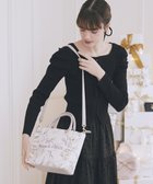 【メゾンドフルール/Maison de FLEUR】のツイードリボンプリント2WayバッグM Pink|ID: prp329100004787148 ipo3291000000034745857