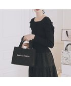 【メゾンドフルール/Maison de FLEUR】のギャザーハンドル2Wayリボンキルティングトート Black|ID: prp329100004787151 ipo3291000000035697724