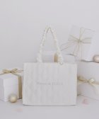 【メゾンドフルール/Maison de FLEUR】のギャザーハンドルリボンキルティングトート Ivory|ID: prp329100004787152 ipo3291000000034745878