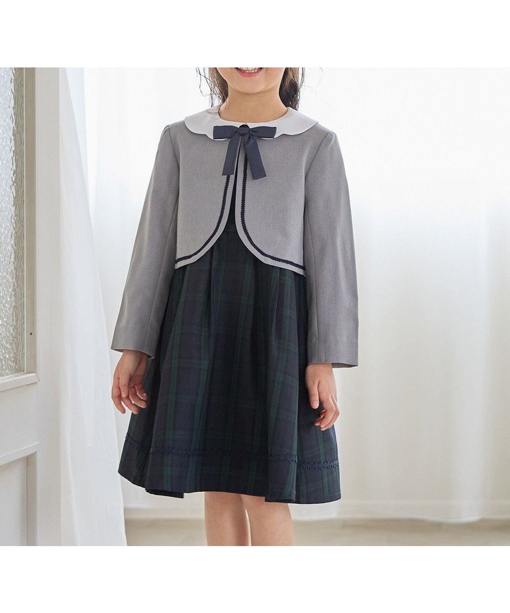 【エニィ/ANY / KIDS】の【2点セット】ノーカラー ボレロジャケット+襟付き ワンピース インテリア・キッズ・メンズ・レディースファッション・服の通販 founy(ファニー) ファッション Fashion キッズファッション Fashion for Kids ワンピース Dresses インナー Innerwear 春 Spring ガーリー Girly, Feminine Style シンプル Simple, Minimal ジャケット Jacket, Outerwear スマホ Smartphone, Mobile Device チェック Check, Plaid, Tartan 人気 Popular, Best Seller フォーマル Formal, Dressy ボレロ Bolero, Short Cardigan ポケット Pocket, Pocket Detail リボン Ribbon, Bow レース Lace, Lace Fabric S/S・春夏 SS, Spring/Summer, Warm Season おすすめ Recommended / Our Picks 夏 Summer エレガント 上品 Elegant セレモニー Ceremony 入学式 Entrance Ceremony ブラックウォッチ|ID: prp329100004789532 ipo3291000000034756863