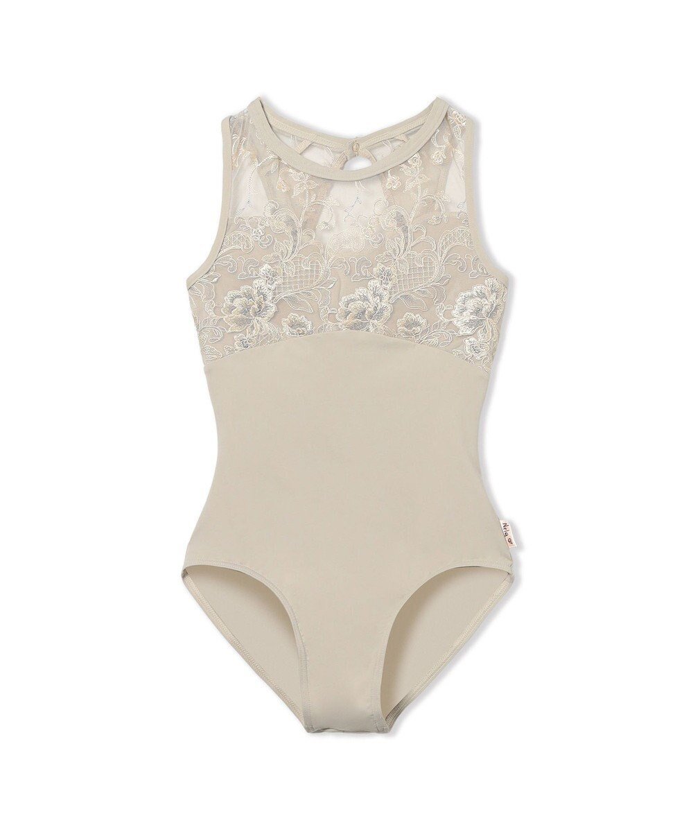 【チャコット/Chacott / KIDS】の【Nela ライン】ジュニア レオタード インテリア・キッズ・メンズ・レディースファッション・服の通販 founy(ファニー) ファッション Fashion キッズファッション Fashion for Kids エレガント 上品 Elegant カッティング Cutting Detail チュール Tulip, Tulip Motif ノースリーブ Sleeveless, No-Sleeve ボタニカル Botanical, Floral Pattern エバーグリーン|ID: prp329100004789545 ipo3291000000034756905