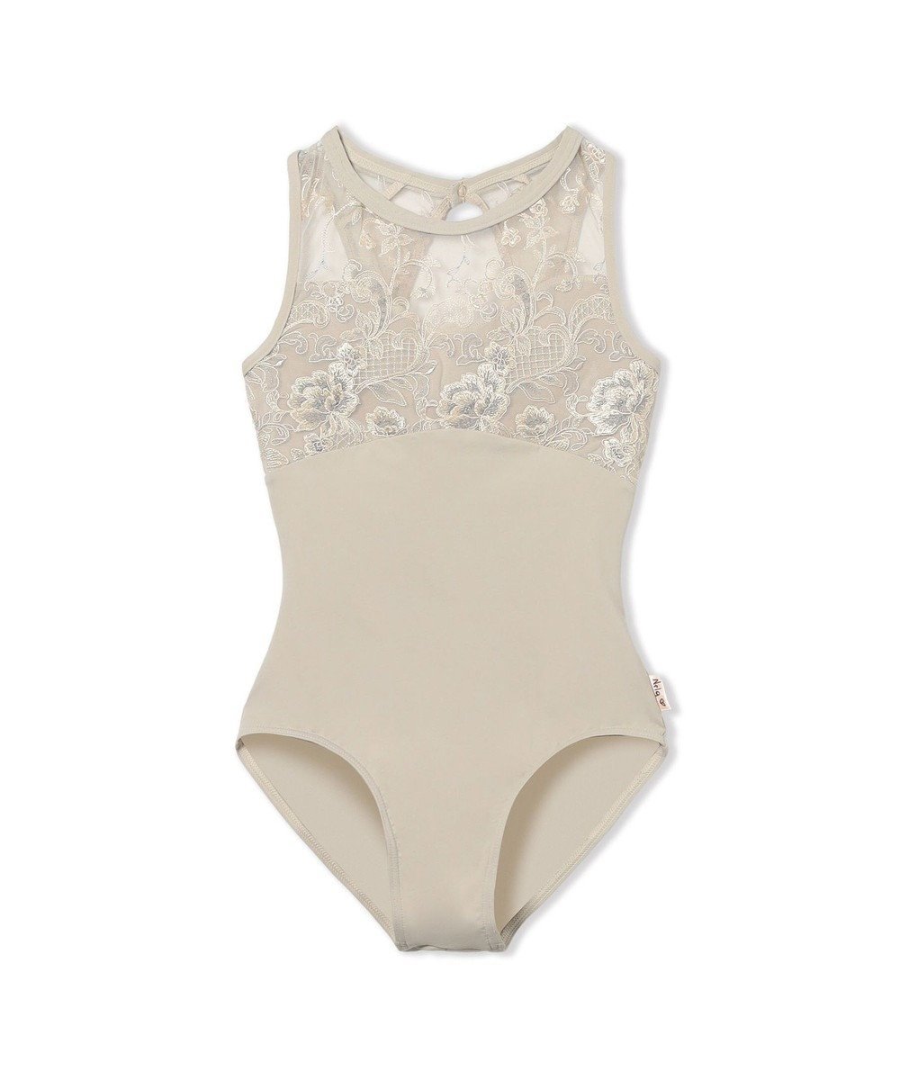 【チャコット/Chacott / KIDS】の【Nela ライン】ジュニア レオタード インテリア・キッズ・メンズ・レディースファッション・服の通販 founy(ファニー) 　ファッション　Fashion　キッズファッション　Fashion for Kids　エレガント 上品　Elegant　カッティング　Cutting Detail　チュール　Tulip, Tulip Motif　ノースリーブ　Sleeveless, No-Sleeve　ボタニカル　Botanical, Floral Pattern　エバーグリーン|ID: prp329100004789545 ipo3291000000035606147