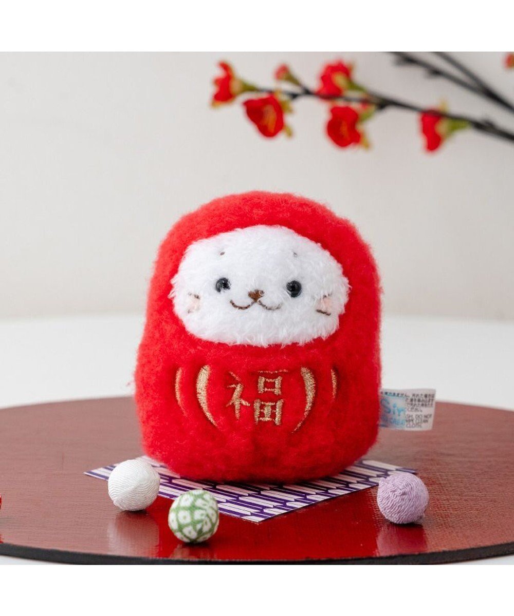 【マザーガーデン/Mother garden / GOODS】のしろたん 福だるま マスコット 《赤色》 単品 インテリア・キッズ・メンズ・レディースファッション・服の通販 founy(ファニー) 　お正月　New Year　ガーデン　Garden, Gardening　キャラクター　Character, Licensed Characters　ギフト プレゼント　Gift / Present　赤色|ID: prp329100004789555 ipo3291000000034756929
