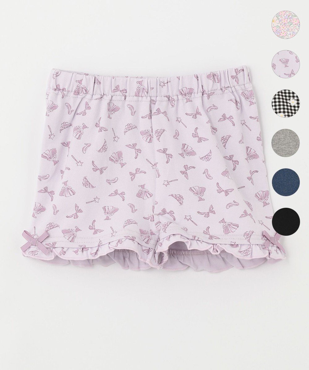 【エニィ/ANY / KIDS】の1分丈スパッツ インテリア・キッズ・メンズ・レディースファッション・服の通販 founy(ファニー) ファッション Fashion キッズファッション Fashion for Kids インナー Innerwear ガーリー Girly, Feminine Style ギャザー Gathered, Ruffled シンプル Simple, Minimal リボン Ribbon, Bow レギンス Leggings, Stretch Pants ラベンダー系プリンセス|ID: prp329100004789581 ipo3291000000034757025