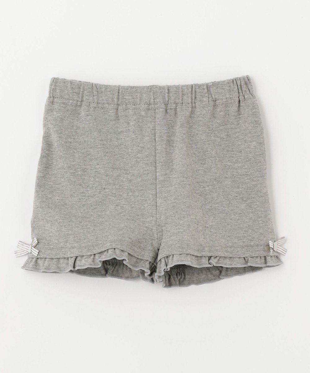 【エニィ/ANY / KIDS】の1分丈スパッツ インテリア・キッズ・メンズ・レディースファッション・服の通販 founy(ファニー) ファッション Fashion キッズファッション Fashion for Kids インナー Innerwear ガーリー Girly, Feminine Style ギャザー Gathered, Ruffled シンプル Simple, Minimal リボン Ribbon, Bow レギンス Leggings, Stretch Pants ライトグレー|ID: prp329100004789581 ipo3291000000034757027