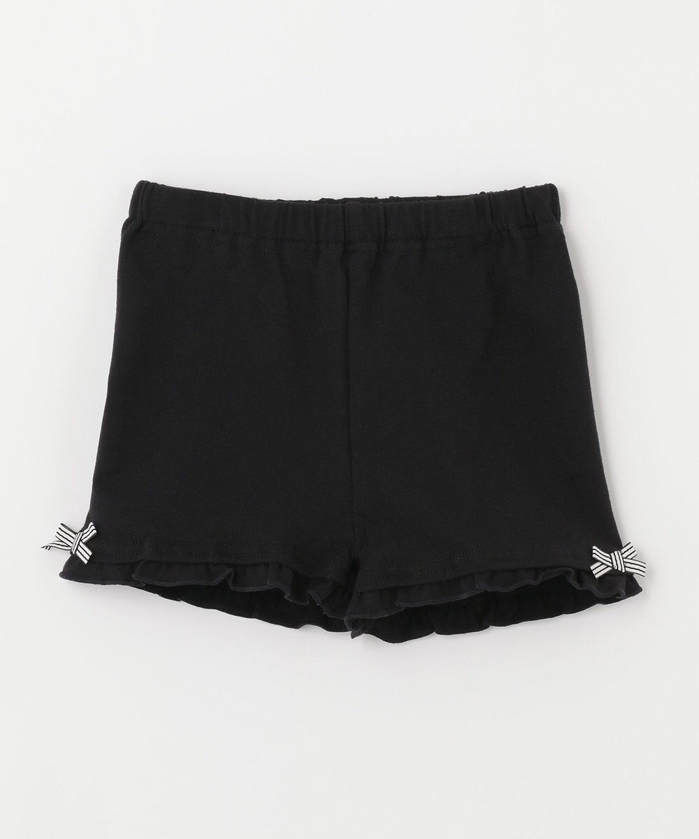 【エニィ/ANY / KIDS】の1分丈スパッツ インテリア・キッズ・メンズ・レディースファッション・服の通販 founy(ファニー) ファッション Fashion キッズファッション Fashion for Kids インナー Innerwear ガーリー Girly, Feminine Style ギャザー Gathered, Ruffled シンプル Simple, Minimal リボン Ribbon, Bow レギンス Leggings, Stretch Pants ブラック|ID: prp329100004789581 ipo3291000000034757028