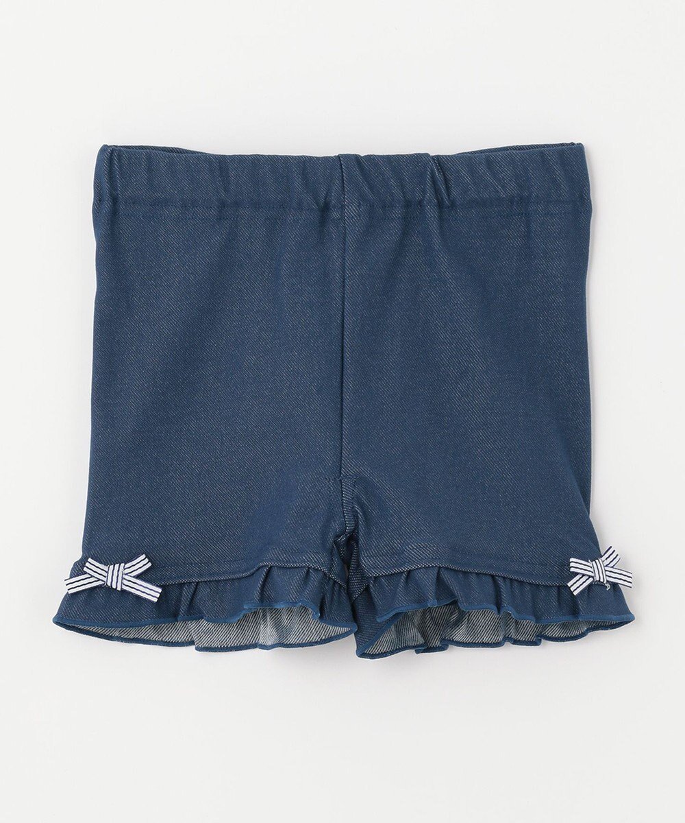 【エニィ/ANY / KIDS】の1分丈スパッツ インテリア・キッズ・メンズ・レディースファッション・服の通販 founy(ファニー) ファッション Fashion キッズファッション Fashion for Kids インナー Innerwear ガーリー Girly, Feminine Style ギャザー Gathered, Ruffled シンプル Simple, Minimal リボン Ribbon, Bow レギンス Leggings, Stretch Pants ネイビー|ID: prp329100004789581 ipo3291000000034757029