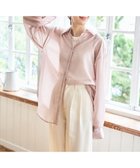 【ウィゴー/WEGO】の【シワになりにくい/手洗い可】シアーBIGシャツ ライトピンク|ID: prp329100004789652 ipo3291000000034757470