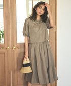 【フェルゥ/Feroux】の【洗える】パフスリーブセット アップ キャメル系|ID: prp329100004789660 ipo3291000000034757576