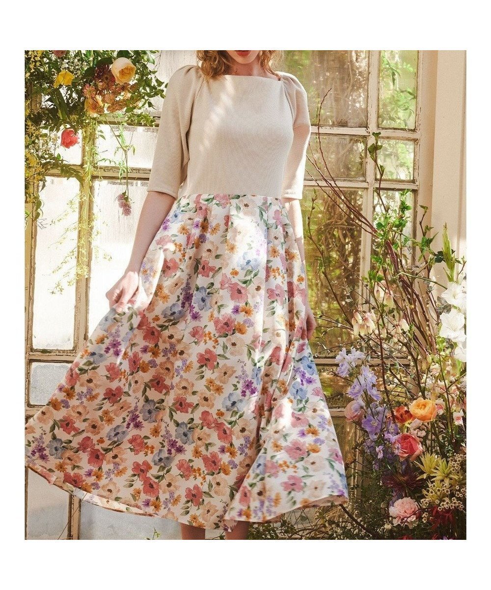 【トッカ/TOCCA】の【ヨンア×大人百花×TOCCAコラボ】【洗える】BOTANICAL GARDEN PARTY ドレス インテリア・キッズ・メンズ・レディースファッション・服の通販 founy(ファニー) ファッション Fashion レディースファッション Fashion for Women ワンピース Dresses フォーマル・パーティードレス・結婚式用ドレス Elegant & Casual Dresses アクセサリー Fashion Accessories 春 Spring 洗える Machine Washable ガーデン Garden, Gardening コラボ Collaboration, Collab ジャケット Jacket, Outerwear 雑誌 Magazine, Fashion Magazine ドッキング Docking, Mixed Material ドレス Dress, One-Piece プリント Print, Printed Pattern ベーシック Basic, Essential ボタニカル Botanical, Floral Pattern 無地 Plain, Solid Color S/S・春夏 SS, Spring/Summer, Warm Season 夏 Summer 2024年 2024 2024春夏・S/S Spring/Summer 2024 SS24 ベージュ×オフ|ID: prp329100004789666 ipo3291000000034757715