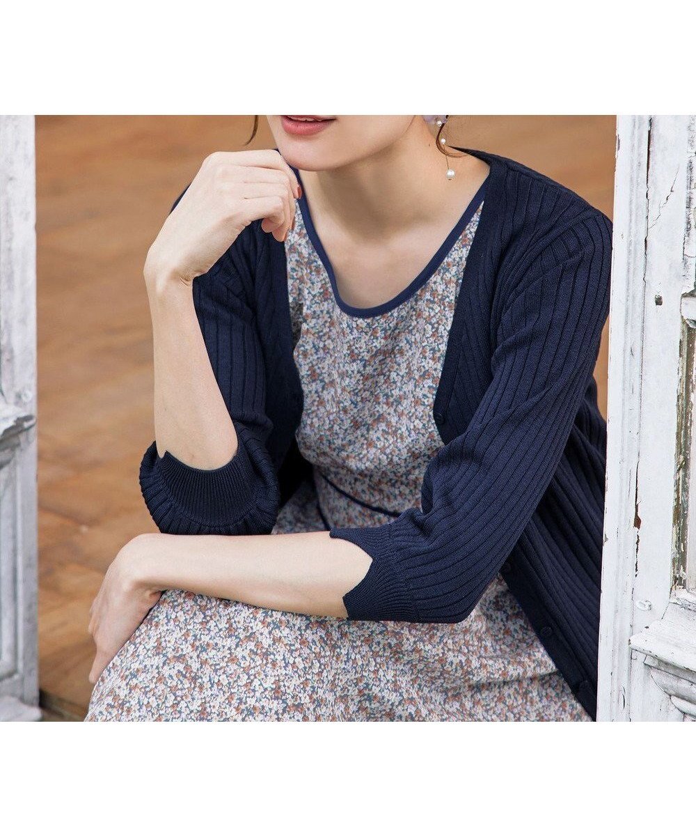 【ティアクラッセ/Tiaclasse】の【洗える】スリット袖Vネックリブカーディガン インテリア・キッズ・メンズ・レディースファッション・服の通販 founy(ファニー) ファッション Fashion レディースファッション Fashion for Women トップス・カットソー Cut & Sew Tops カーディガン・羽織り Layered Style Cardigans Vネックトップス V-Neck Tops / V-Cut Neckline Shirts おすすめ Recommended / Our Picks カーディガン Cardigan, Knitwear ショート Short, Short Length シンプル Simple, Minimal スリット Slit, Slit Detail チュニック Tunic, Long Top ポケット Pocket, Pocket Detail ラベンダー Lavender 再入荷 Restock / Back in Stock 夏 Summer 新作・新入荷 New Arrivals / New In 春 Spring S/S・春夏 SS, Spring/Summer, Warm Season 洗える Machine Washable ネイビー|ID: prp329100004789686 ipo3291000000034758155