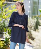 【ティアクラッセ/Tiaclasse】の【洗える】リボン付きタックスリーブチュニック 人気、トレンドファッション・服の通販 founy(ファニー) ファッション Fashion レディースファッション Fashion for Women トップス・カットソー Cut & Sew Tops シャツ・ブラウス・オフィスカジュアル Elegant Blouses & Button-Ups ウォッシャブル Machine Washable 春 Spring 洗える Machine Washable 秋 Autumn カーディガン Cardigan, Knitwear スリーブ Sleeve, Long Sleeve / Short Sleeve チュニック Tunic, Long Top 長袖 Long Sleeve, Full Sleeve フェミニン Feminine, Girly フレア Flare, Flared ベーシック Basic, Essential ポケット Pocket, Pocket Detail 無地 Plain, Solid Color ラウンド Round, Round Neck リボン Ribbon, Bow ロング Long, Long-Length 冬 Winter / This Winter S/S・春夏 SS, Spring/Summer, Warm Season 再入荷 Restock / Back in Stock 夏 Summer 新作・新入荷 New Arrivals / New In thumbnail ネイビー|ID: prp329100004789687 ipo3291000000034758184