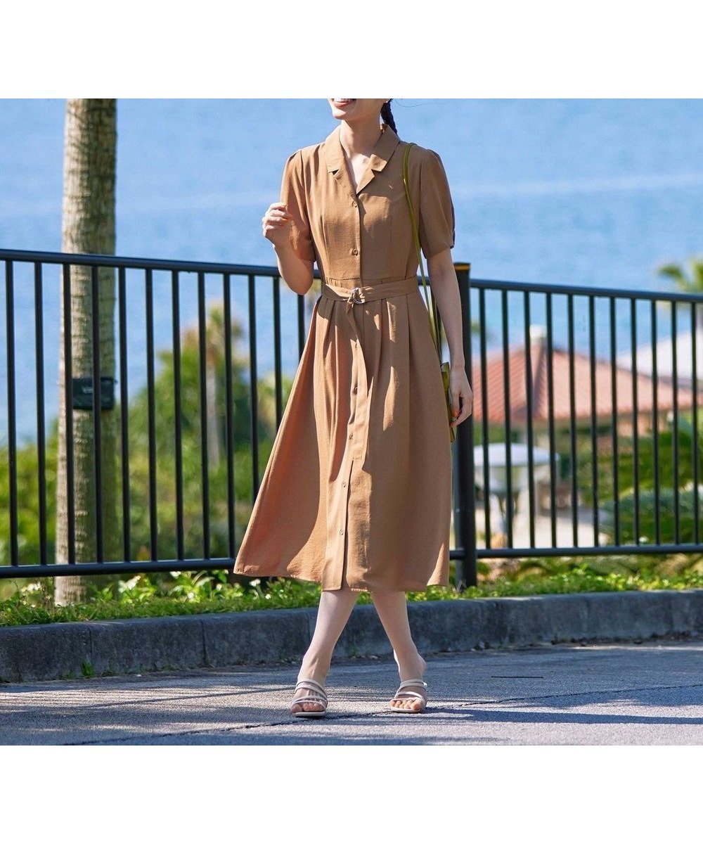 【ティアクラッセ/Tiaclasse】の【洗える】開襟シャツワンピース インテリア・キッズ・メンズ・レディースファッション・服の通販 founy(ファニー) ファッション Fashion レディースファッション Fashion for Women ワンピース Dresses シャツワンピース / 1枚で着映えコーデ Shirt Dresses 春 Spring 洗える Machine Washable 秋 Autumn スリーブ Sleeve, Long Sleeve / Short Sleeve チェック Check, Plaid, Tartan チュニック Tunic, Long Top フェミニン Feminine, Girly フレア Flare, Flared ポケット Pocket, Pocket Detail 半袖 Short Sleeve, Half Sleeve マキシ Maxi, Full Length 無地 Plain, Solid Color リゾート Resort, Vacation Style S/S・春夏 SS, Spring/Summer, Warm Season 再入荷 Restock / Back in Stock 夏 Summer 旅行 Travel 新作・新入荷 New Arrivals / New In ベージュ|ID: prp329100004789689 ipo3291000000034758257