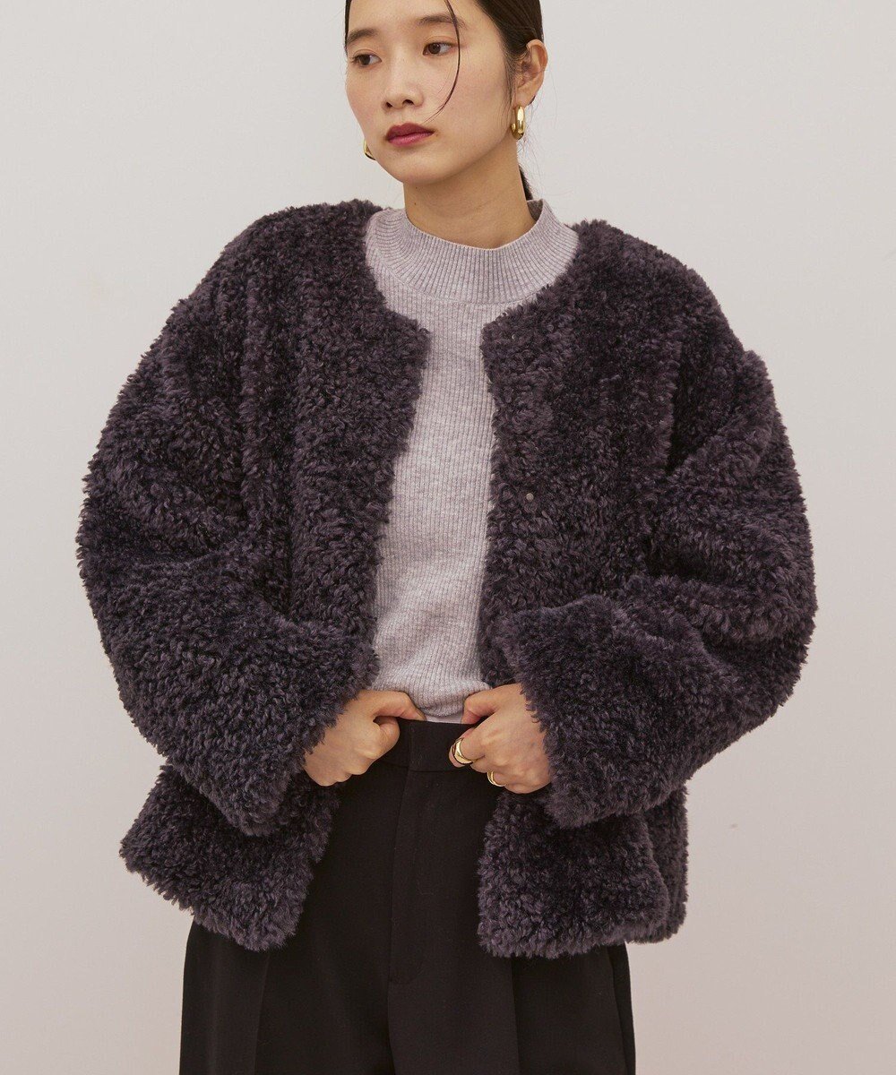 【アメリカンホリック/AMERICAN HOLIC】のノーカラーフェイクファーコート 人気、トレンドファッション・服の通販 founy(ファニー) ファッション Fashion レディースファッション Fashion for Women アウター Coat / Outerwear Collection コート・ロングコート・ピーコート Long Coats, Peacoats & More レディースジャケット・軽アウター Jackets アメリカン American Style シンプル Simple, Minimal ジャケット Jacket, Outerwear スタイリッシュ Stylish, Fashionable フェイクファー Faux Fur, Imitation Fur フロント Front, Front Design ポケット Pocket, Pocket Detail A/W・秋冬 Autumn/Winter other-1|ID: prp329100004791559 ipo3291000000034767602