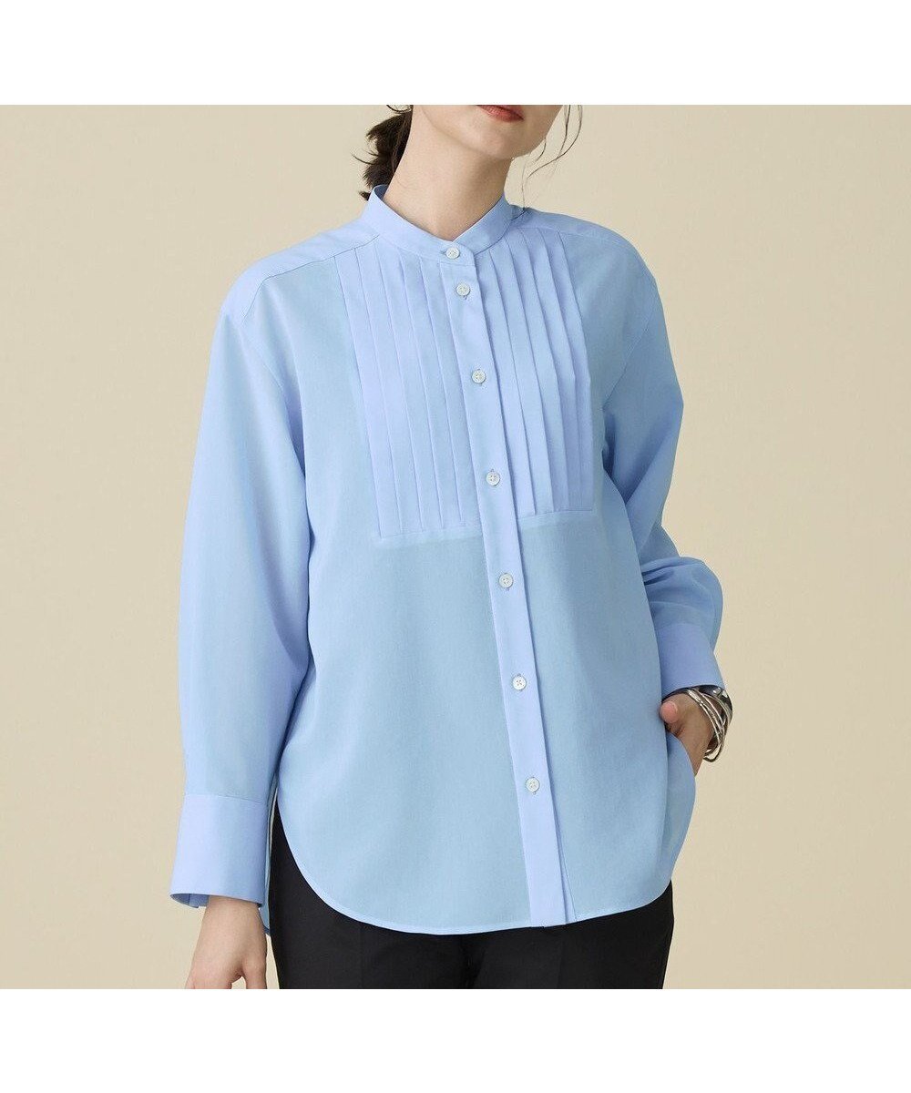 【自由区/JIYU-KU】のシアー ブラウス インテリア・キッズ・メンズ・レディースファッション・服の通販 founy(ファニー) ファッション Fashion レディースファッション Fashion for Women トップス・カットソー Cut & Sew Tops シャツ・ブラウス・オフィスカジュアル Elegant Blouses & Button-Ups シアー Sheer, See-Through シンプル Simple, Minimal ストレッチ Stretch, Stretchy Fabric ドロップ Drop Shoulder, Dropped Style ベーシック Basic, Essential 夏 Summer 春 Spring S/S・春夏 SS, Spring/Summer, Warm Season サックス|ID: prp329100004791560 ipo3291000000034767608