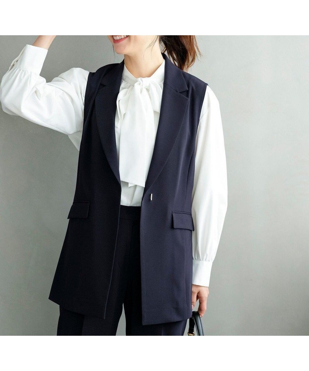 【エニィ スィス/any SiS】のセレモニーダブルクロス ジレ インテリア・キッズ・メンズ・レディースファッション・服の通販 founy(ファニー) ファッション Fashion レディースファッション Fashion for Women アウター Coat / Outerwear Collection レディースジャケット・軽アウター Jackets ウォッシャブル Machine Washable オケージョン Occasion Wear 春 Spring カットソー Cut and Sewn Top ジャケット Jacket, Outerwear ストレッチ Stretch, Stretchy Fabric ダブル Double, Double-Breasted テーラード Tailored, Tailored Fit 定番 Standard, Basic Item 人気 Popular, Best Seller フラップ Flap, Flap Pocket フリル Frill, Ruffle フロント Front, Front Design ポケット Pocket, Pocket Detail ワイド Wide, Wide Fit S/S・春夏 SS, Spring/Summer, Warm Season おすすめ Recommended / Our Picks 夏 Summer セレモニー Ceremony 新作・新入荷 New Arrivals / New In ビジネス 仕事 通勤 Business / Work / Commuting ネイビー|ID: prp329100004791561 ipo3291000000034767611