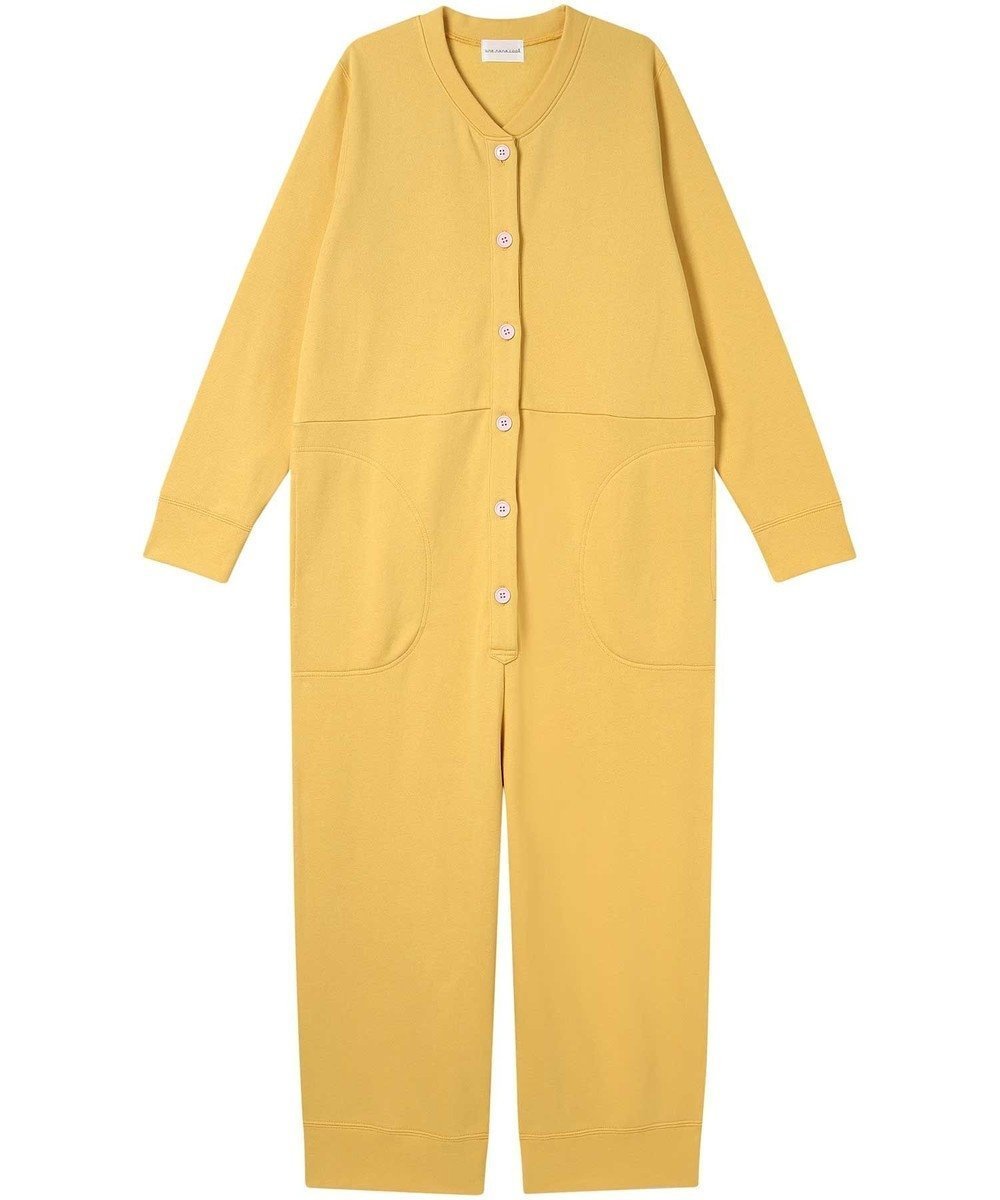 【ウンナナクール/une nana cool】の【綿100%】裏起毛オールインワンパジャマ インテリア・キッズ・メンズ・レディースファッション・服の通販 founy(ファニー) 　ファッション　Fashion　レディースファッション　Fashion for Women　ワンピース　Dresses　オールインワン・ワンピース　Dresses and Jumpsuits　パジャマ　Pajamas, Sleepwear　ポケット　Pocket, Pocket Detail　冬　Winter / This Winter　おすすめ　Recommended / Our Picks　イエロー|ID: prp329100004791570 ipo3291000000034767643