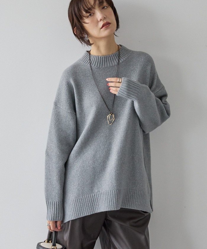 【アメリカンホリック/AMERICAN HOLIC】のサイドスリットハイネックニットプルオーバー インテリア・キッズ・メンズ・レディースファッション・服の通販 founy(ファニー) https://founy.com/ ファッション Fashion レディースファッション Fashion for Women トップス・カットソー Cut & Sew Tops ニット Knit Tops & Sweaters カジュアルプルオーバー・ニットトップス Pullovers & Knit Tops / Casual Pullovers アメリカン American Style スタイリッシュ Stylish, Fashionable スリット Slit, Slit Detail セーター Sweater, Knitwear ヘムライン Hemline, Bottom Cut ポケット Pocket, Pocket Detail A/W・秋冬 Autumn/Winter おすすめ Recommended / Our Picks |ID: prp329100004791573 ipo3291000000034767651